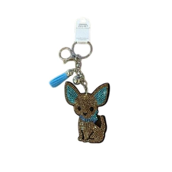 Chihuahua Dog BLING Key Chain & Bag Charm! NEW with tags*CUTE PUPPY - Picture 2 of 2